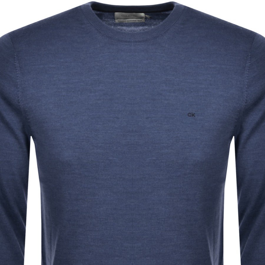 Alternative Image for ProductCalvin Klein Crew Neck Knit Jumper Blue2