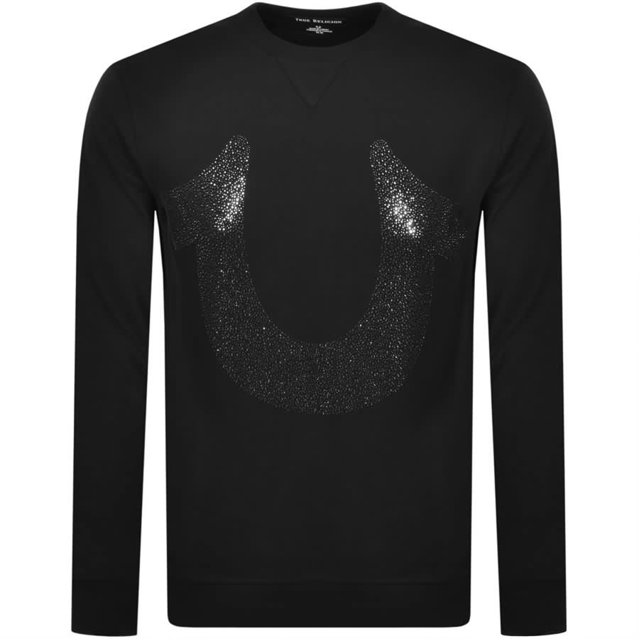 Alternative Image for ProductTrue Religion Logo Sweatshirt Black1