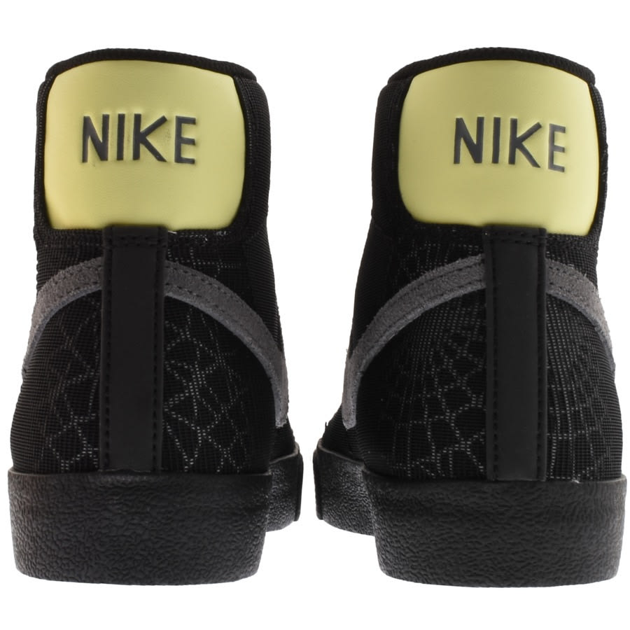 Alternative Image for ProductNike Blazer 77 Mid Spider Web Trainers Black2