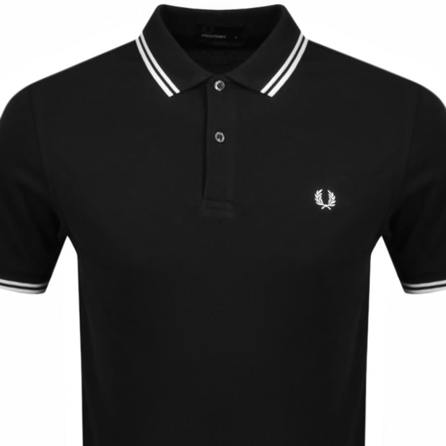 Alternative Image for ProductFred Perry Twin Tipped Polo T Shirt Black2