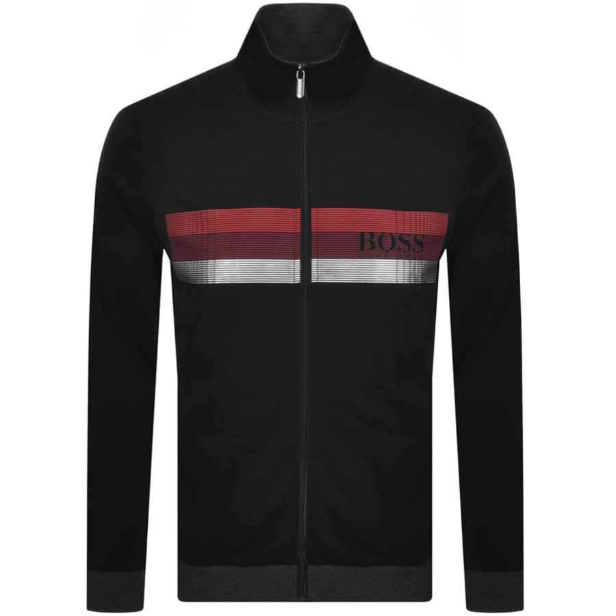 Alternative Image for ProductBOSS Bodywear Lounge Full Zip Sweatshirt Black1