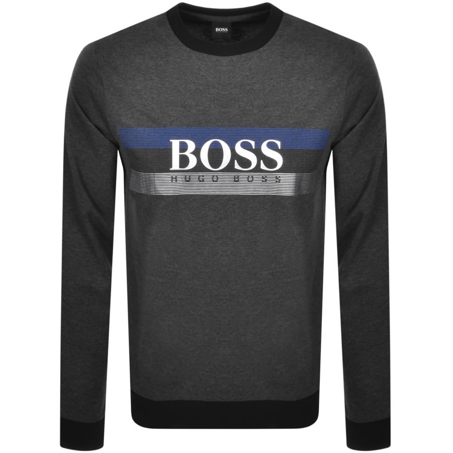 Alternative Image for ProductBOSS Bodywear Lounge Crew Neck Sweatshirt Grey1