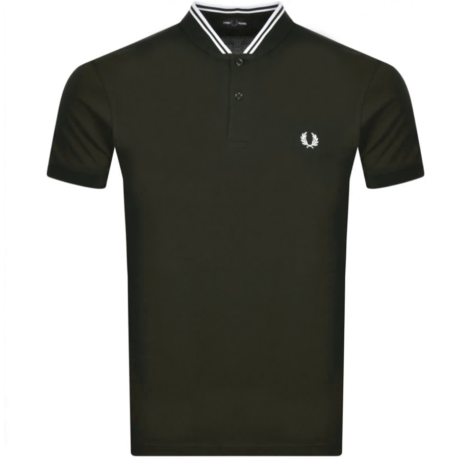 Alternative Image for ProductFred Perry Bomber Collar Polo T Shirt Green1