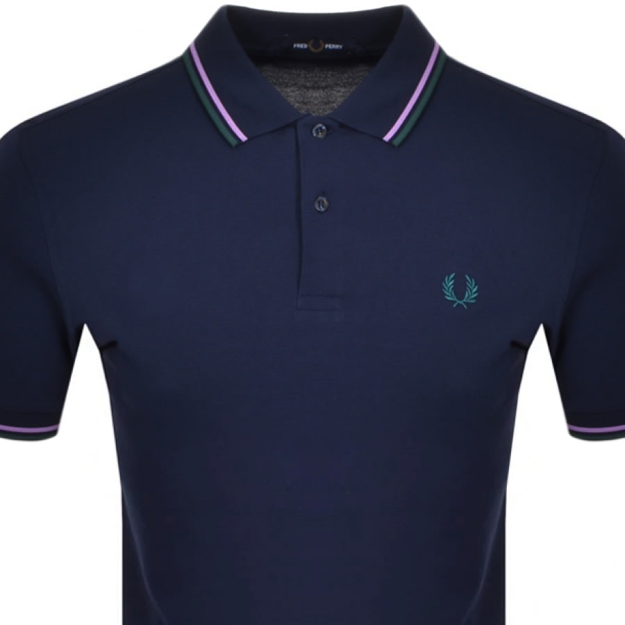 Alternative Image for ProductFred Perry Twin Tipped Polo T Shirt Navy2