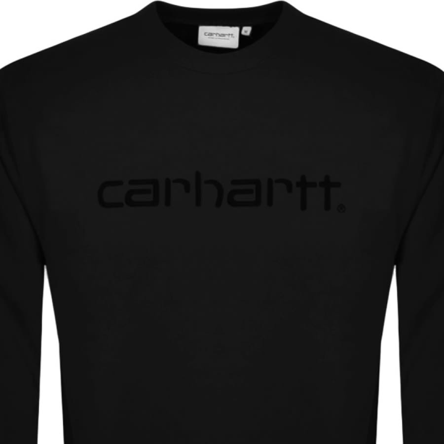 Alternative Image for ProductCarhartt Logo Sweatshirt Black2