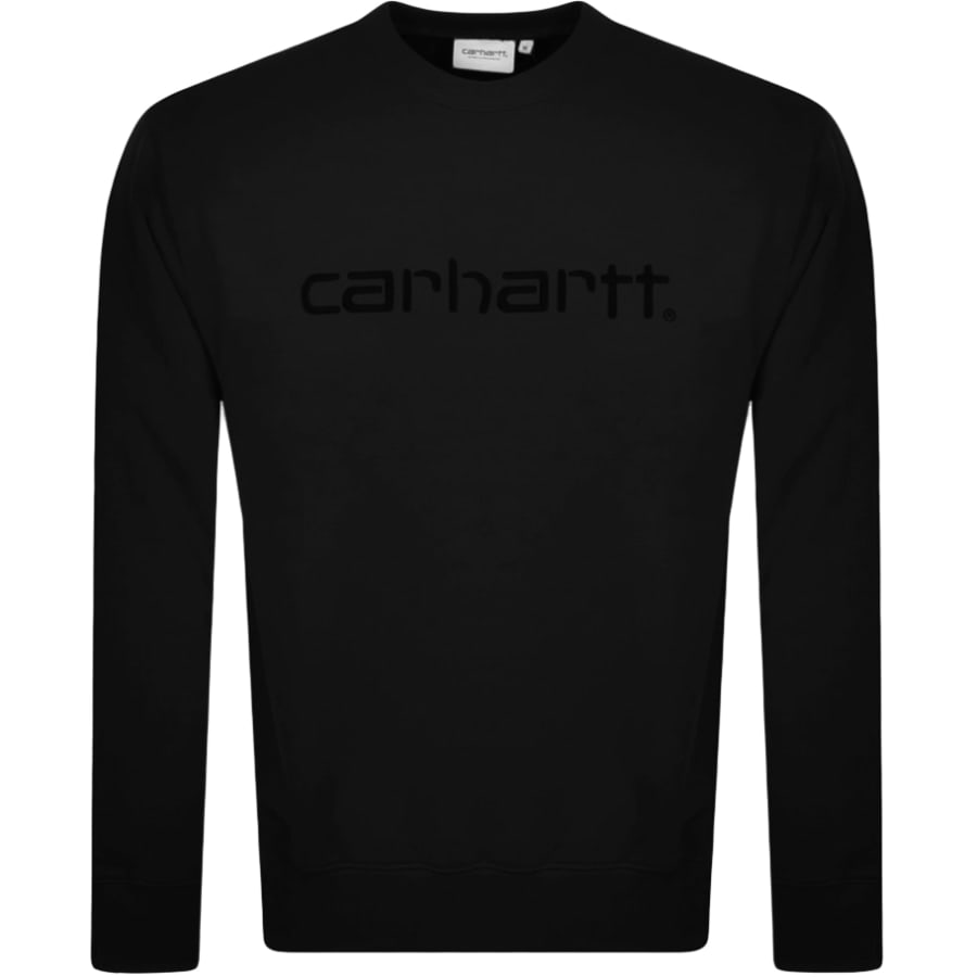 Alternative Image for ProductCarhartt Logo Sweatshirt Black1