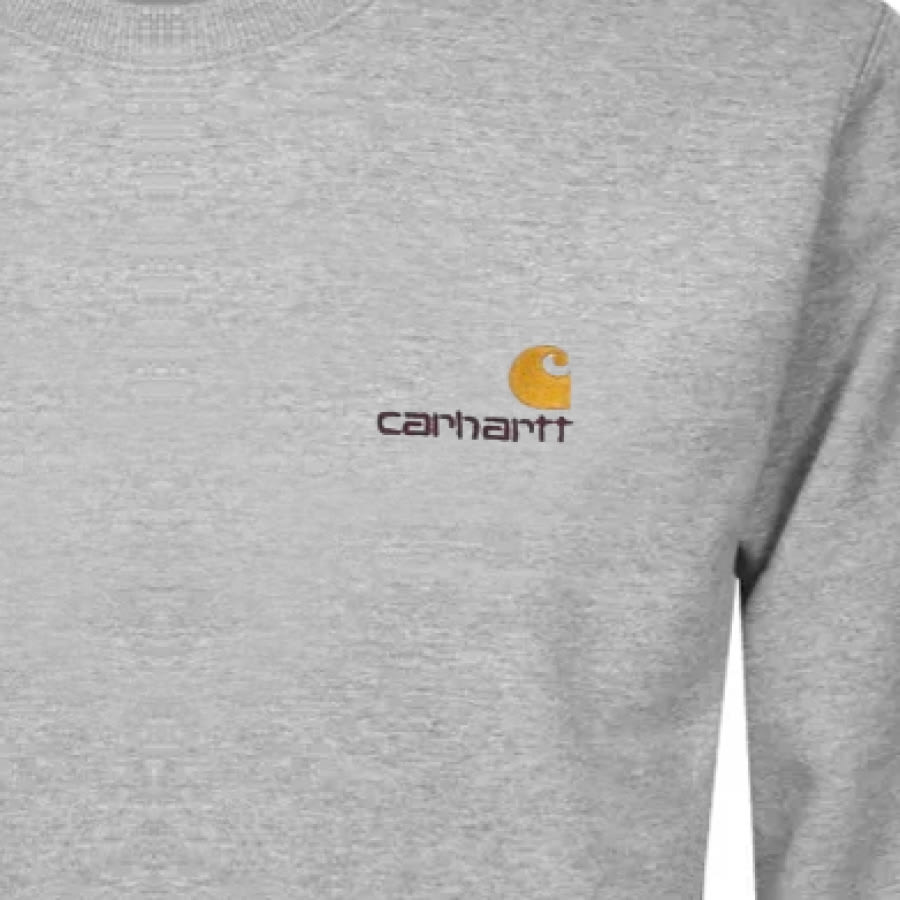 Alternative Image for ProductCarhartt Script Logo Sweatshirt Grey3