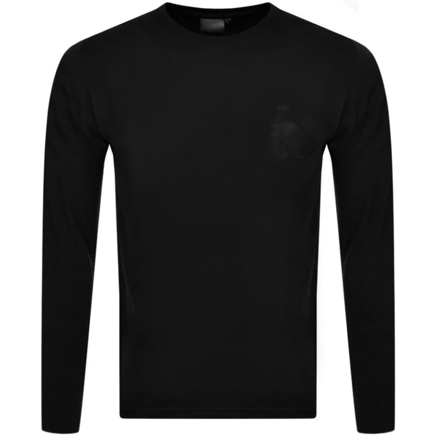 Alternative Image for ProductMoney Crew Neck Long Sleeve T Shirt Black1