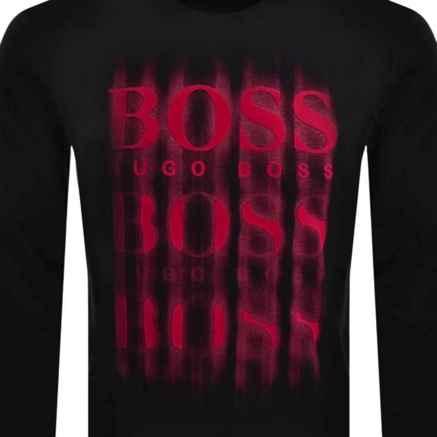 Alternative Image for ProductBOSS WBlurry Sweatshirt Black3