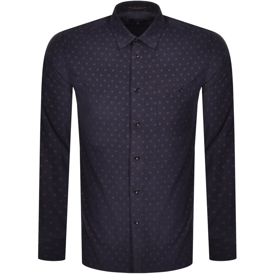 Alternative Image for ProductTed Baker Spoonie Long Sleeved Shirt Navy1