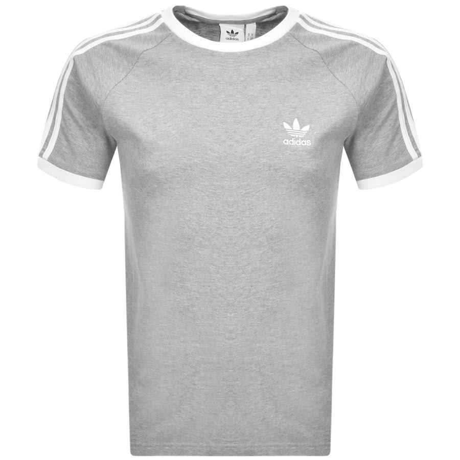 Alternative Image for Productadidas Originals 3 Stripe T Shirt Grey1