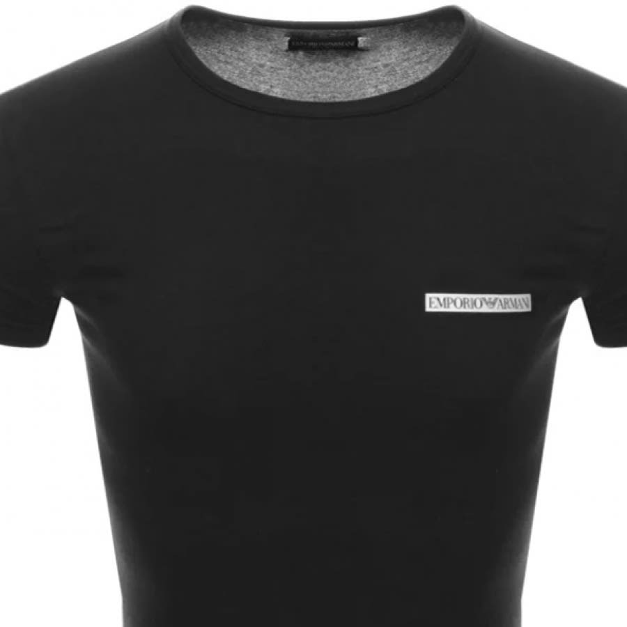 Alternative Image for ProductEmporio Armani Lounge Crew Neck T Shirt Black2