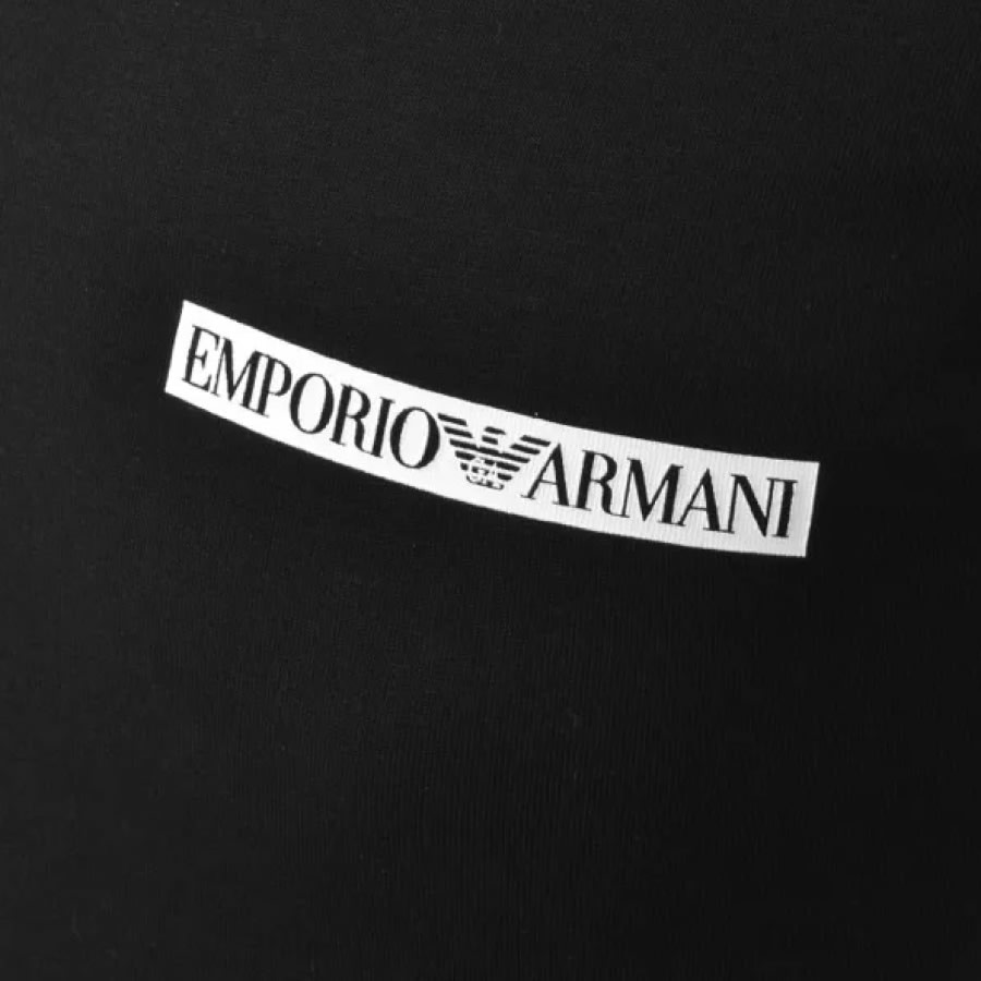 Alternative Image for ProductEmporio Armani Lounge Crew Neck T Shirt Black3