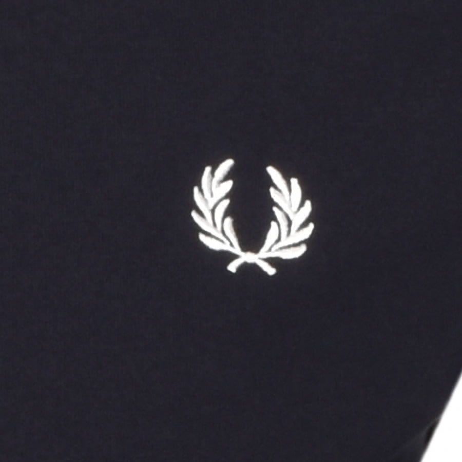 Alternative Image for ProductFred Perry Tipped Long Sleeve T Shirt Navy3
