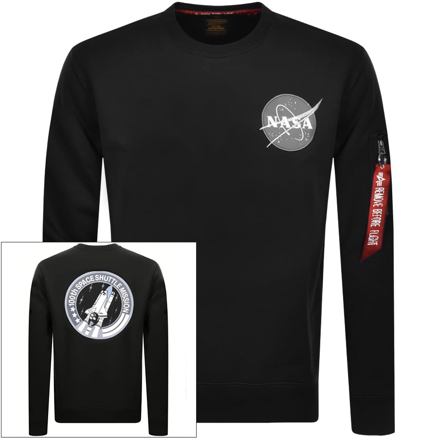 Alternative Image for ProductAlpha Industries Space Shuttle Sweatshirt Black1