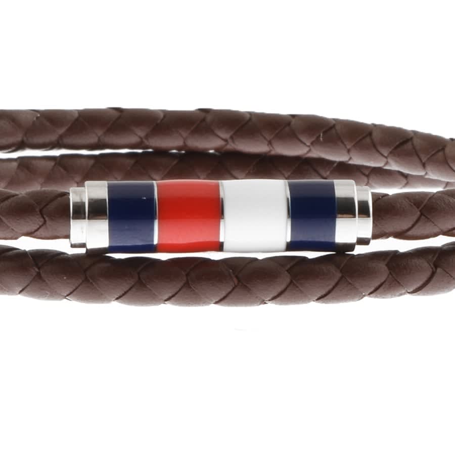 Alternative Image for ProductTommy Hilfiger Double Wrap Leather Bracelet Brown3