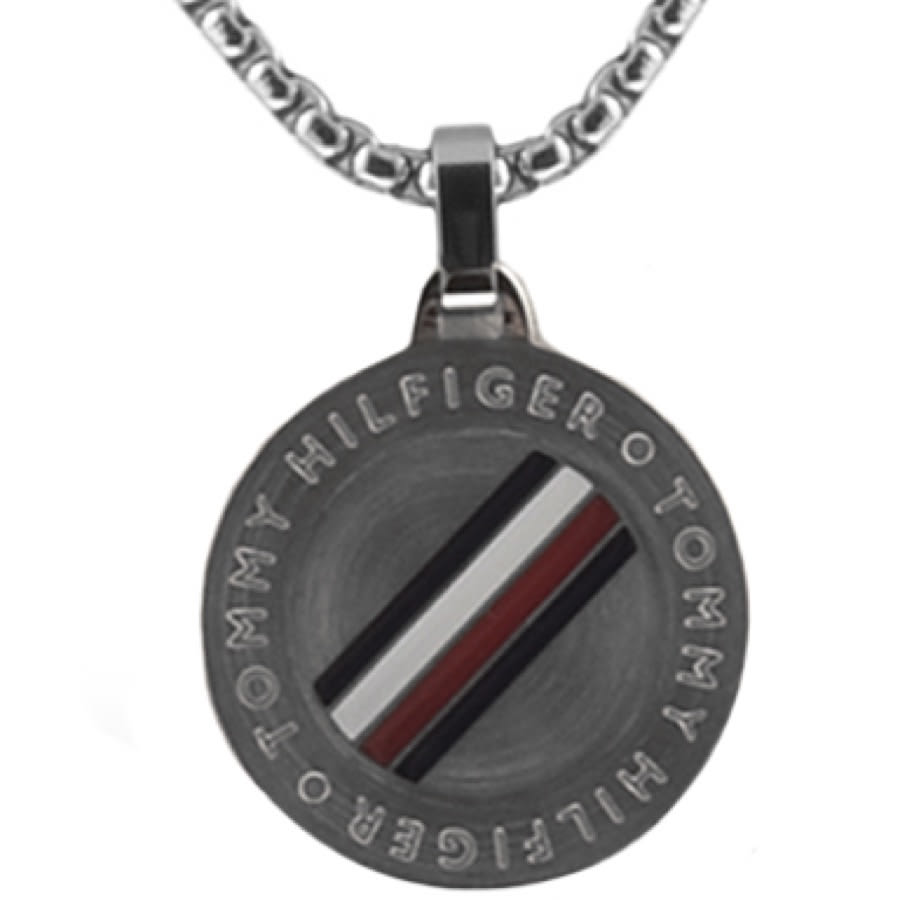 Alternative Image for ProductTommy Hilfiger Logo Dog Tag Necklace Silver3