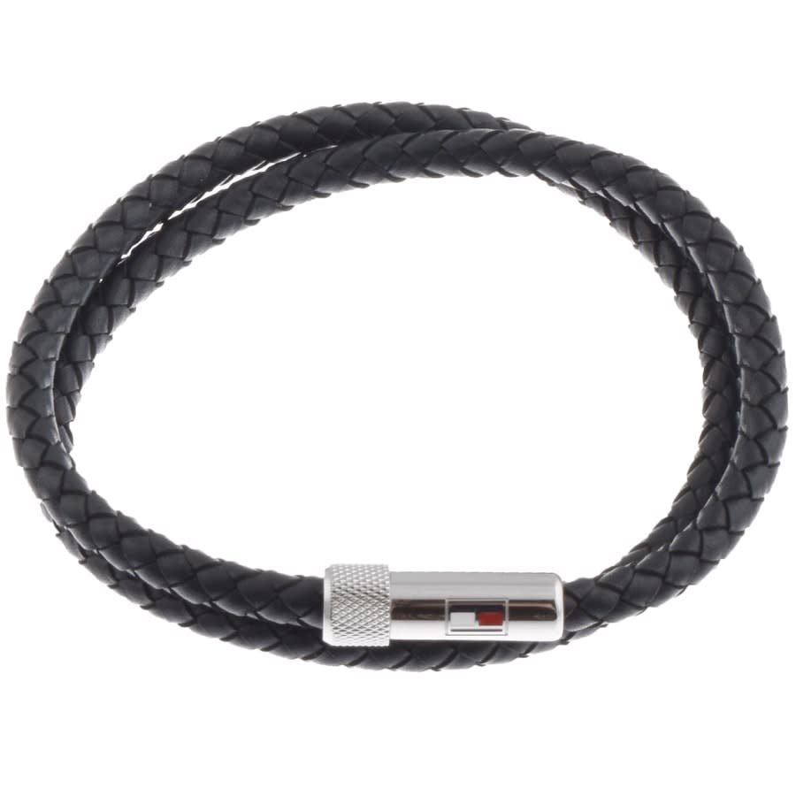 Alternative Image for ProductTommy Hilfiger Leather Double Wrap Bracelet Navy2