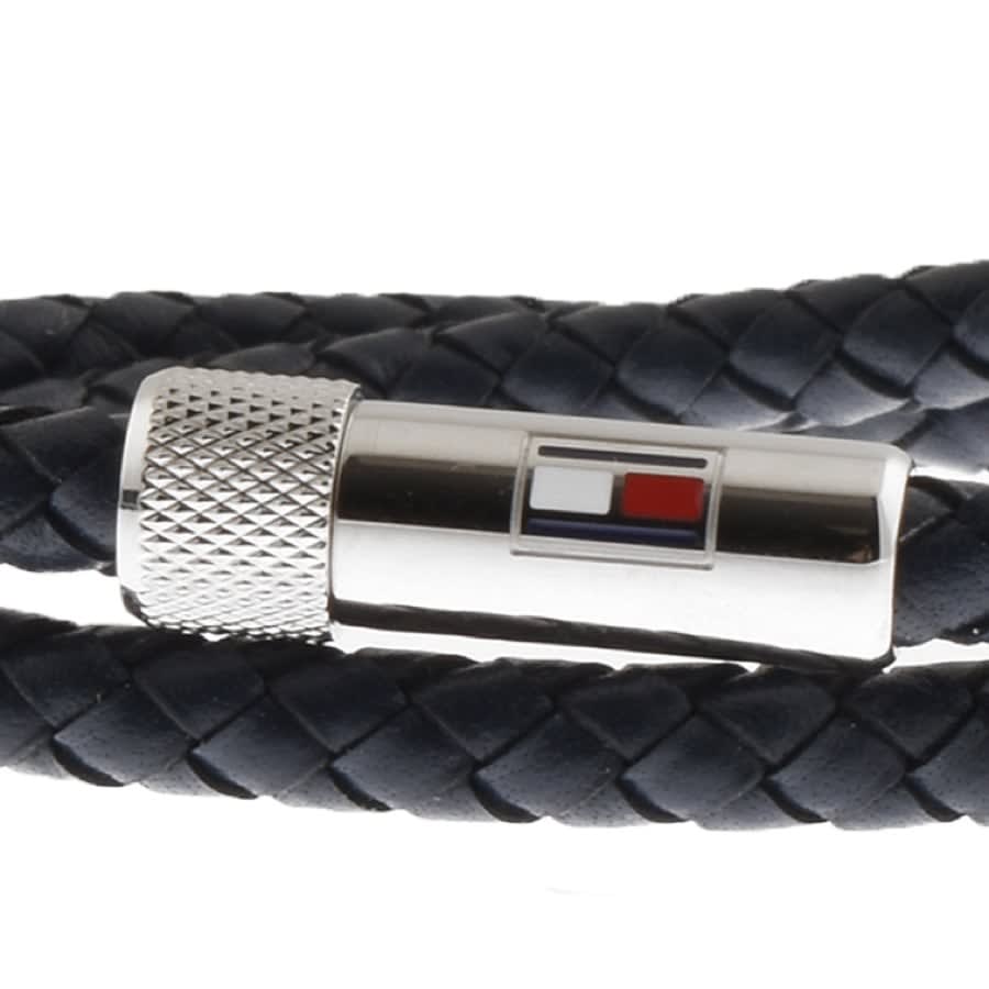 Alternative Image for ProductTommy Hilfiger Leather Double Wrap Bracelet Navy3
