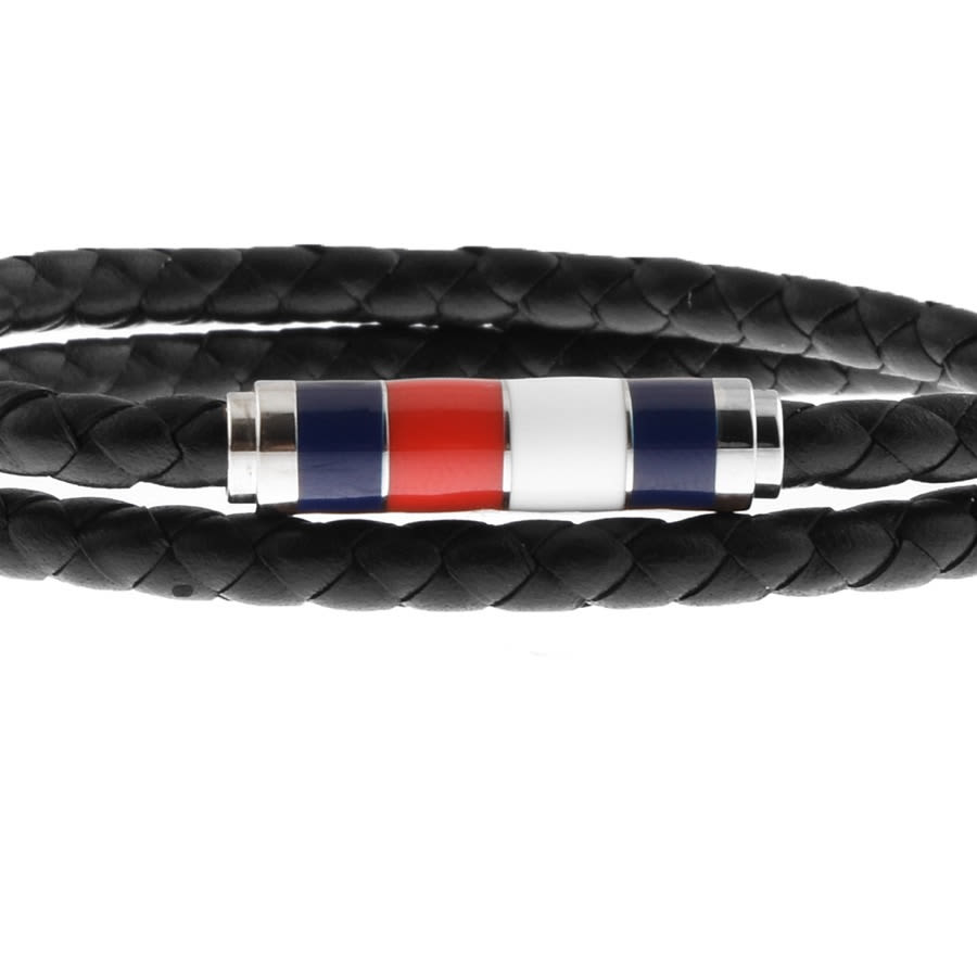 Alternative Image for ProductTommy Hilfiger Double Wrap Leather Bracelet Black3