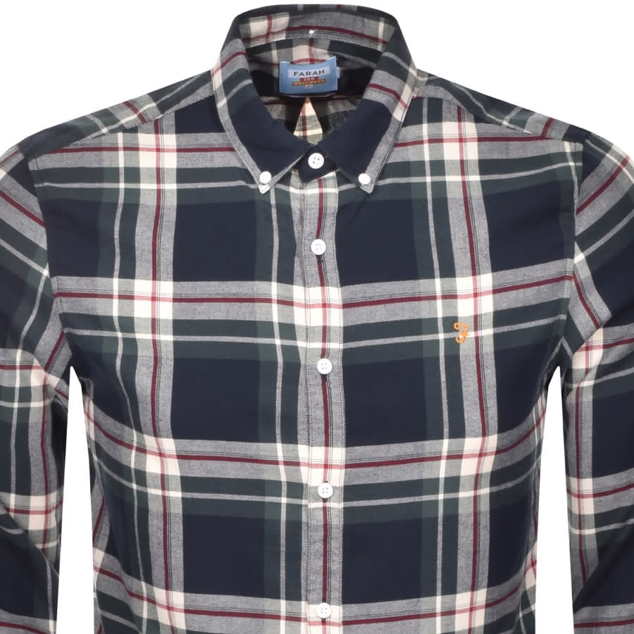 Alternative Image for ProductFarah Vintage Krone Check Shirt Navy2