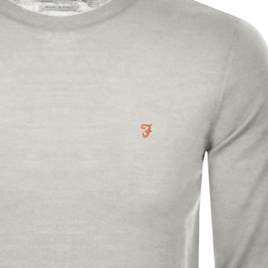 Alternative Image for ProductFarah Vintage Mullen Wool Jumper Grey3