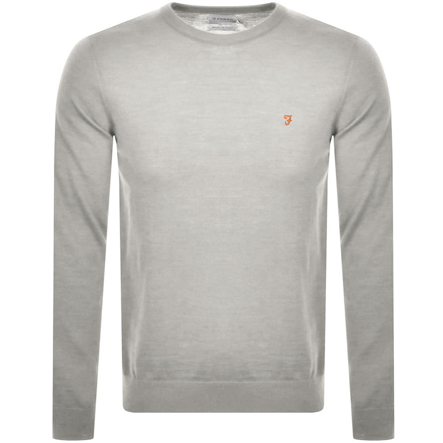Alternative Image for ProductFarah Vintage Mullen Wool Jumper Grey1