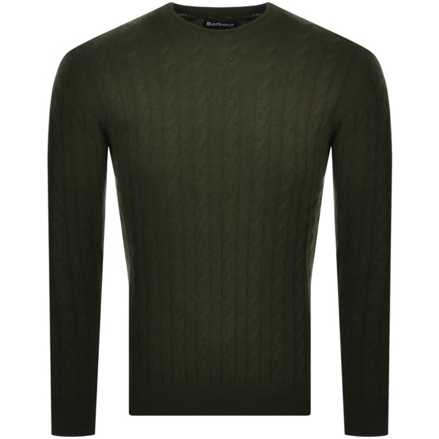 Alternative Image for ProductBarbour Sanda Cable Knit Jumper Green1