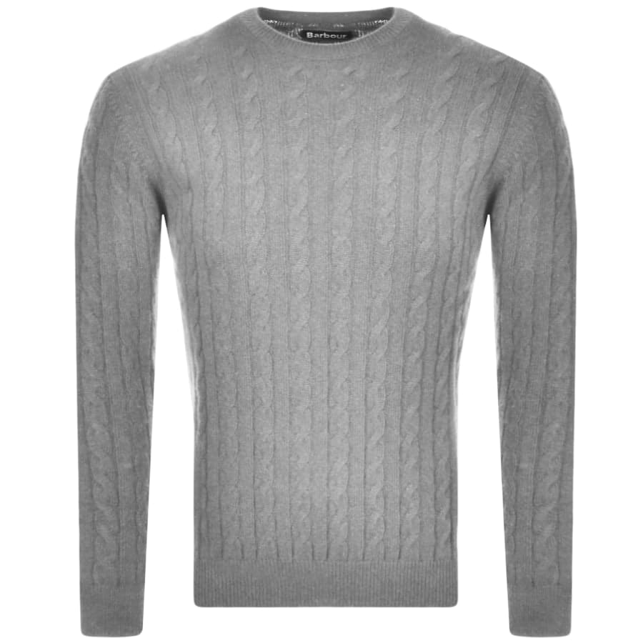 Alternative Image for ProductBarbour Sanda Cable Knit Jumper Grey1