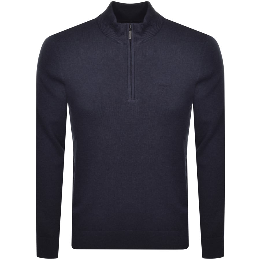 Alternative Image for ProductBarbour Avoch Half Zip Sweatshirt Navy1