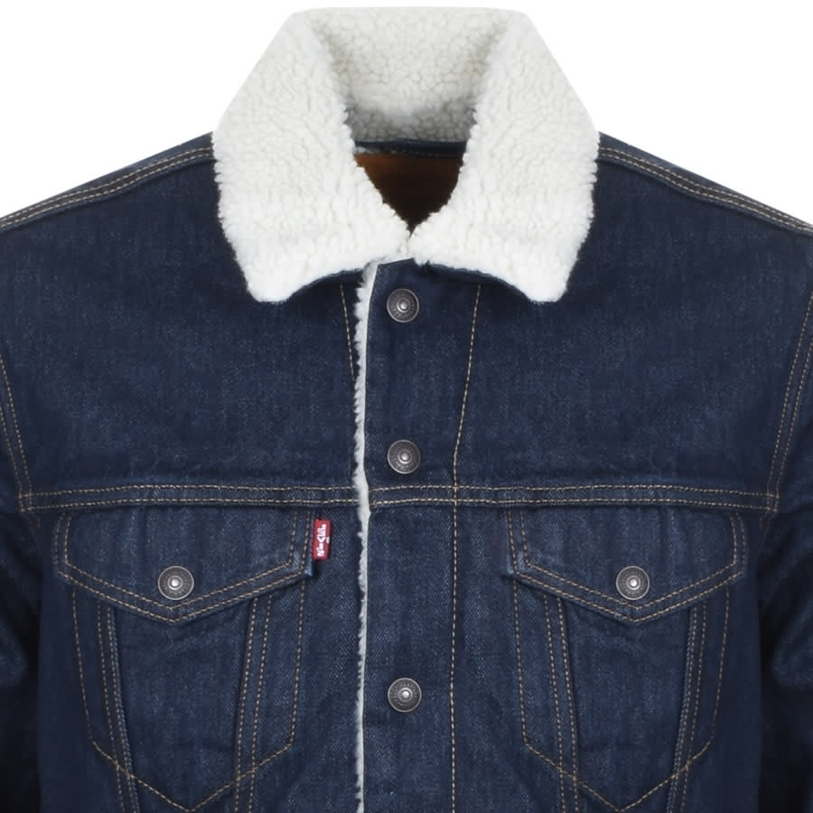 Alternative Image for ProductLevis Denim Sherpa Trucker Jacket Blue2