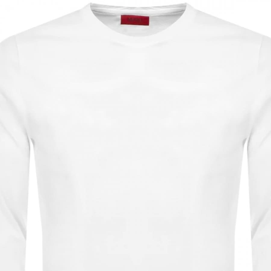 Alternative Image for ProductHUGO Demeo Long Sleeved T Shirt White2
