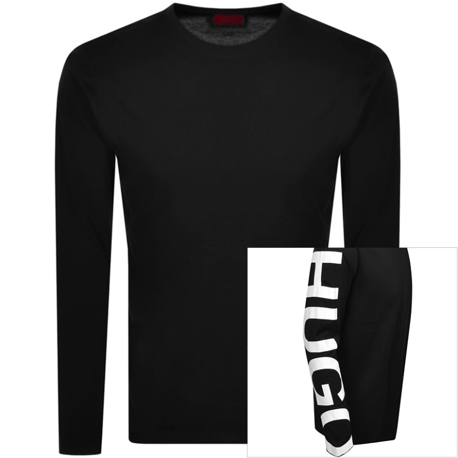 Alternative Image for ProductHUGO Demeo Long Sleeved T Shirt Black1