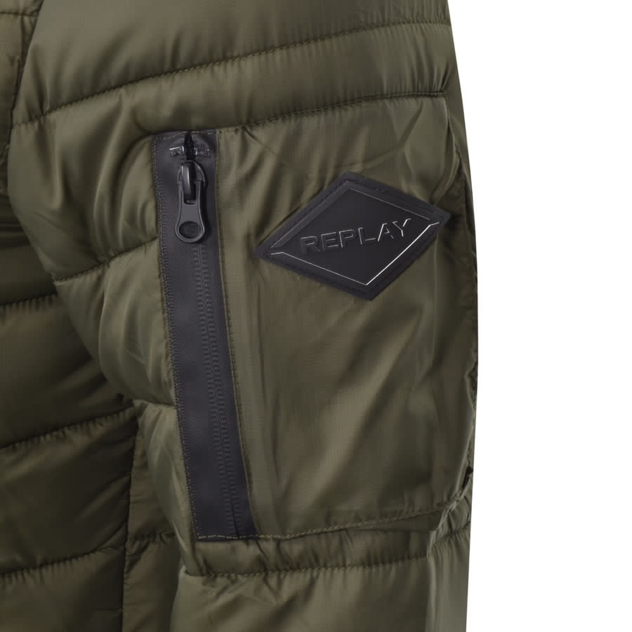 Alternative Image for ProductReplay Padded Jacket Khaki3
