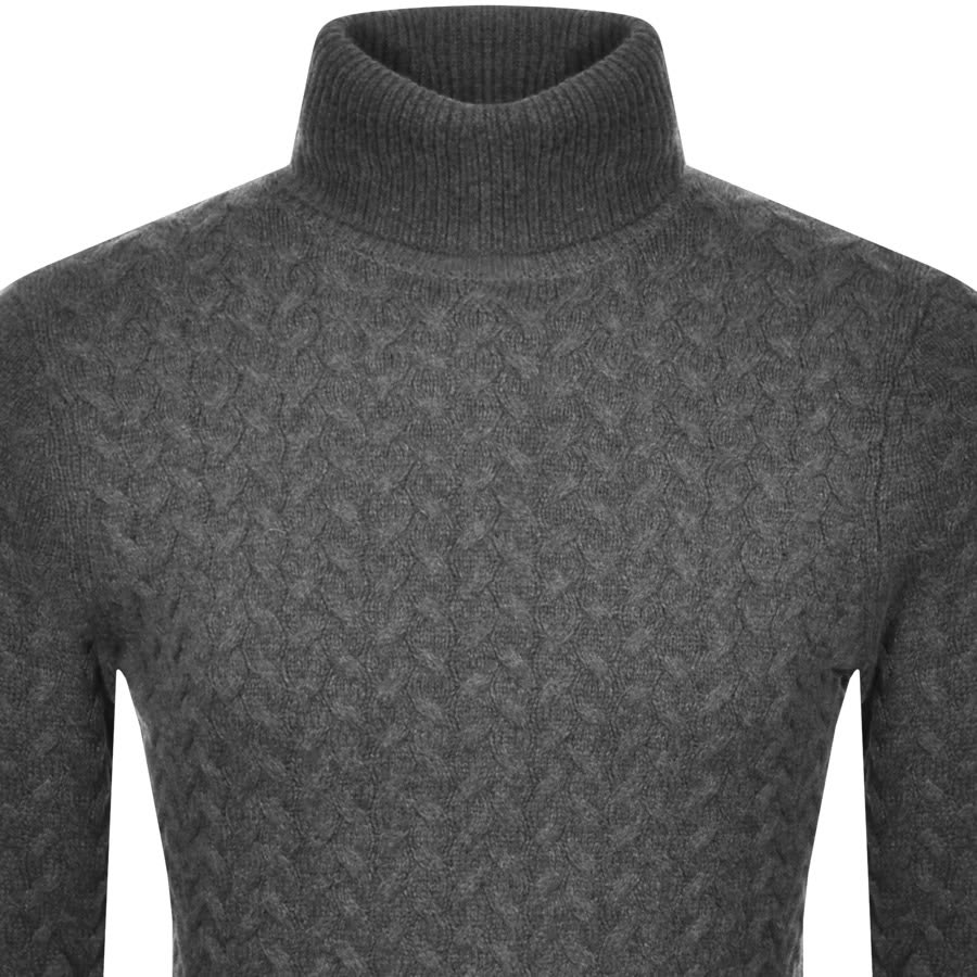 Alternative Image for ProductMichael Kors Roll Neck Cable Knit Jumper Grey2
