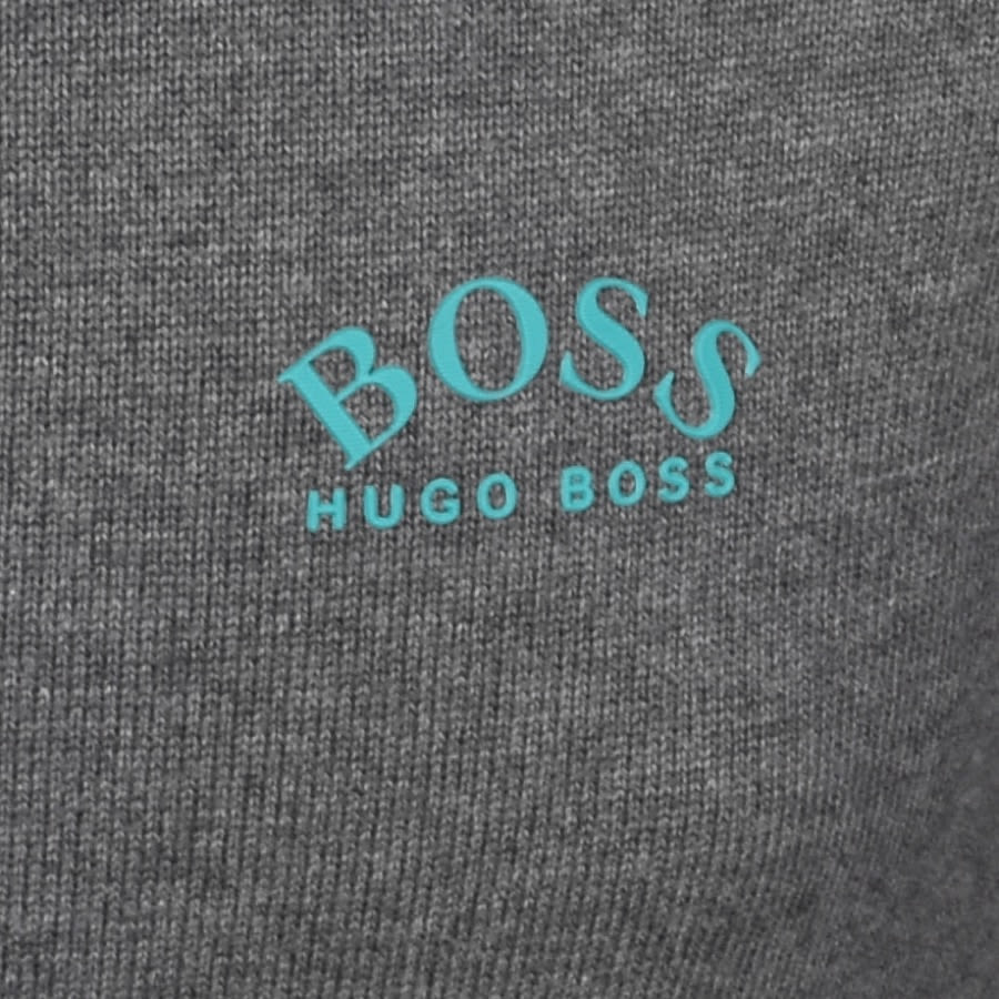 Alternative Image for ProductBOSS Ziston Half Zip Knitted Jumper Grey3