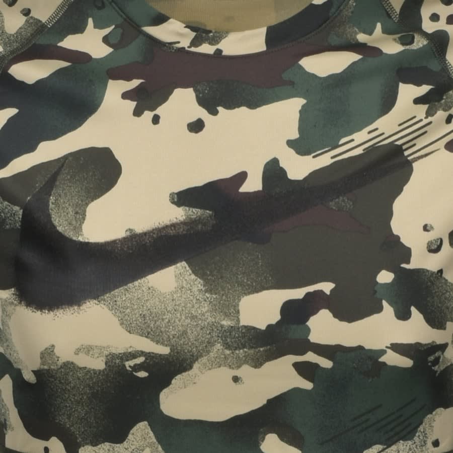 Alternative Image for ProductNike Training Slim Camo Logo T Shirt Khaki3