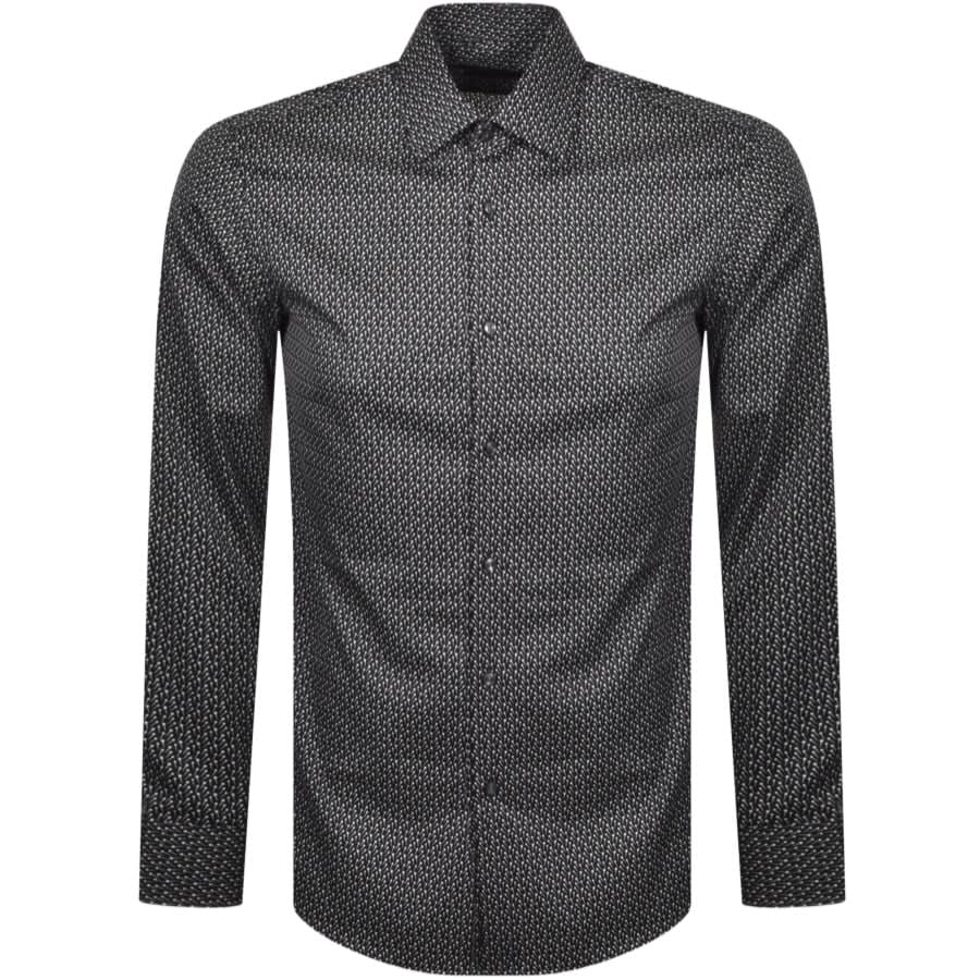 Alternative Image for ProductBOSS Jango Slim Fit Long Sleeve Shirt Black1