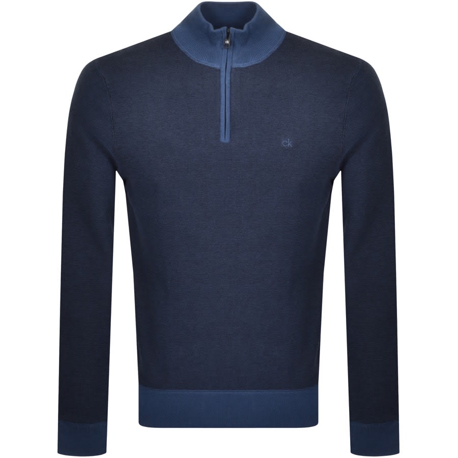 Alternative Image for ProductCalvin Klein Half Zip Sweatshirt Blue1