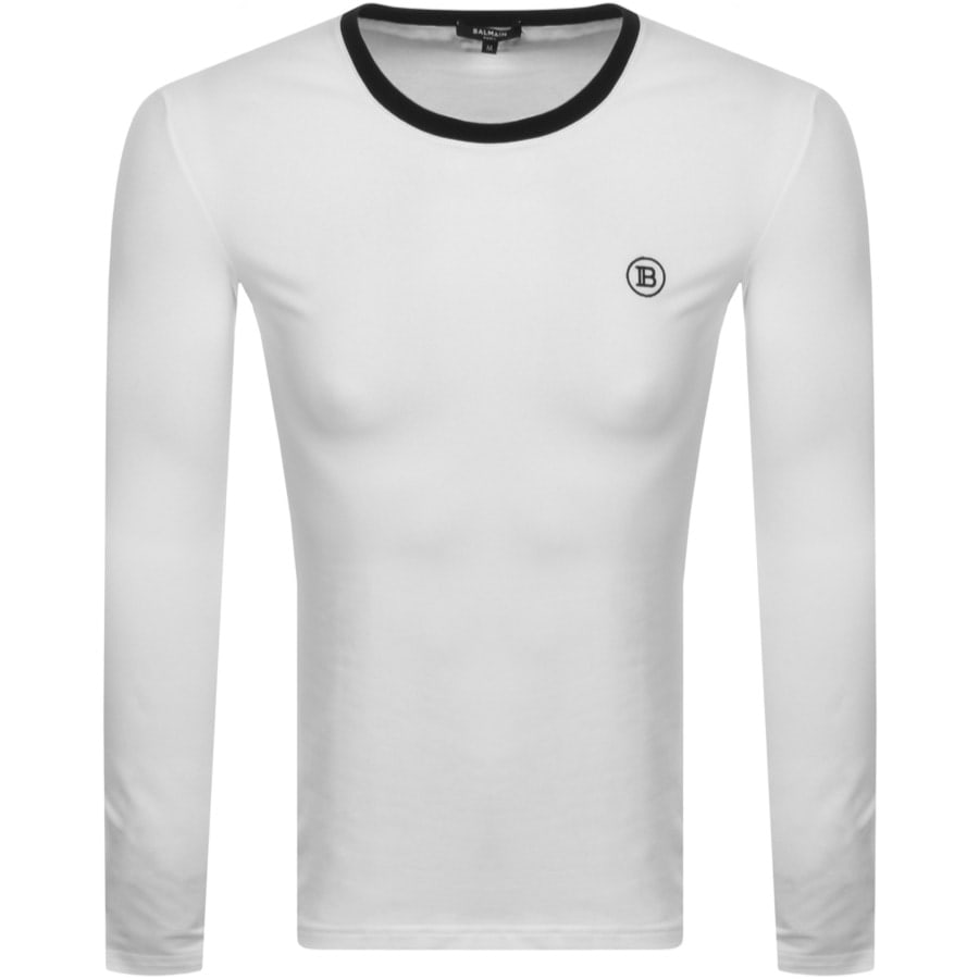Alternative Image for ProductBalmain Ringer LS T Shirt White1