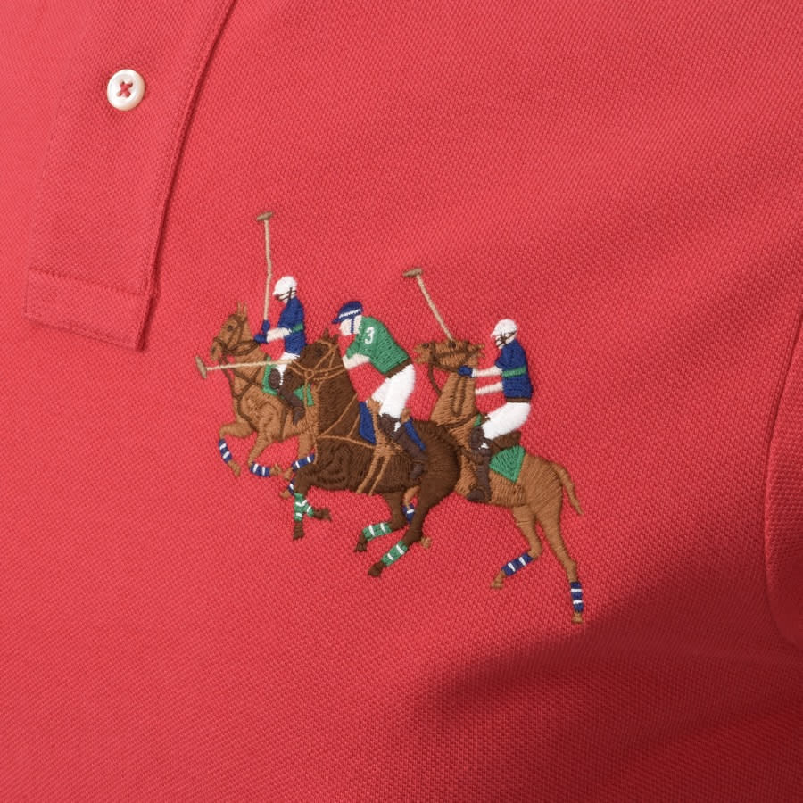 Alternative Image for ProductRalph Lauren Basic Mesh Polo T Shirt Red3