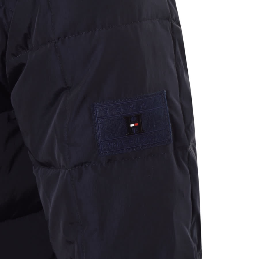 Alternative Image for ProductTommy Hilfiger Rope Dye Hooded Bomber Jacket Navy3