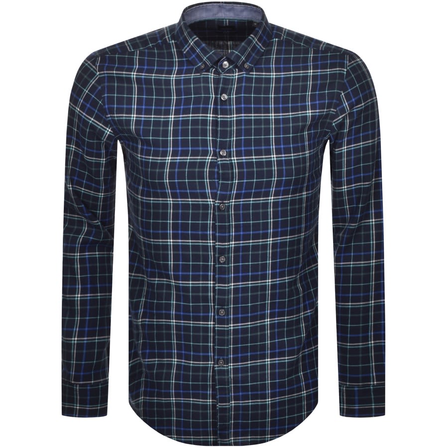 Alternative Image for ProductBOSS Rikard Check Shirt Blue1