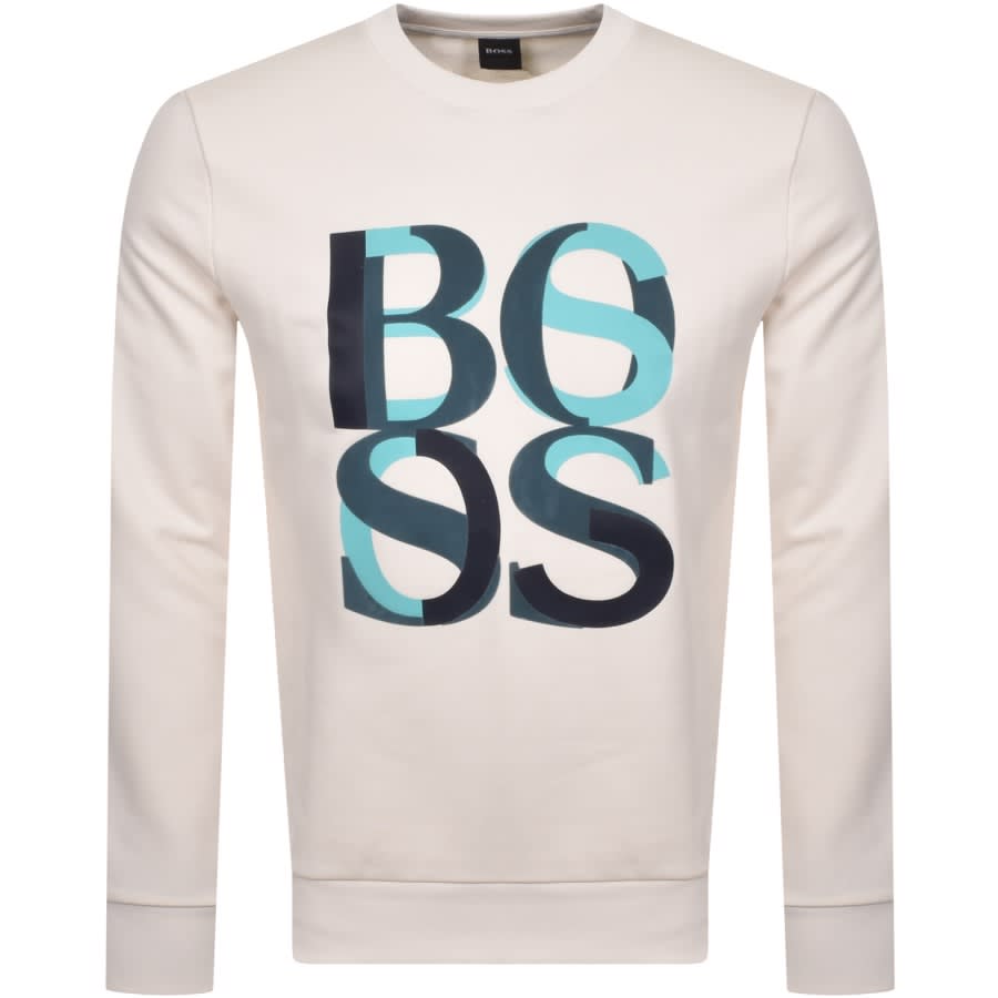 Alternative Image for ProductBOSS Stadler 47 Sweatshirt White1