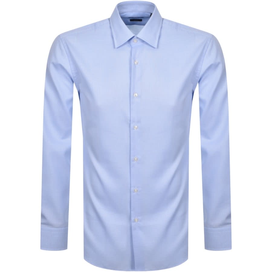 Alternative Image for ProductBOSS Jango Slim Fit Long Sleeve Shirt Blue1