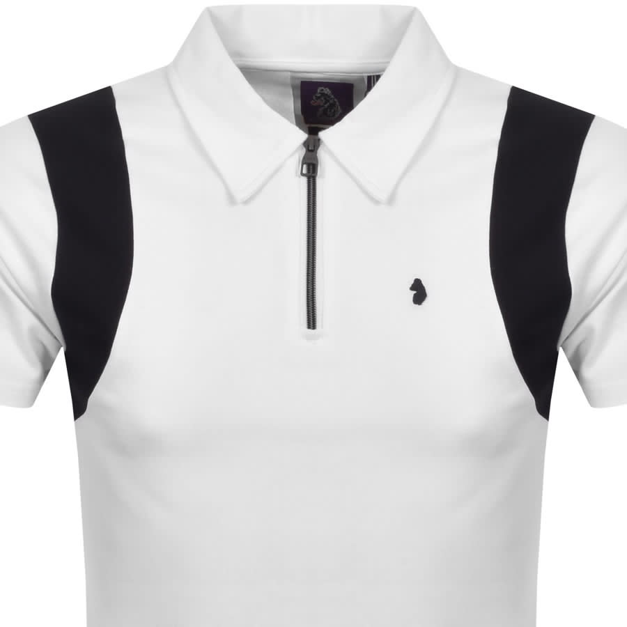 Alternative Image for ProductLuke 1977 Sunshine Half Zip Polo T Shirt White2