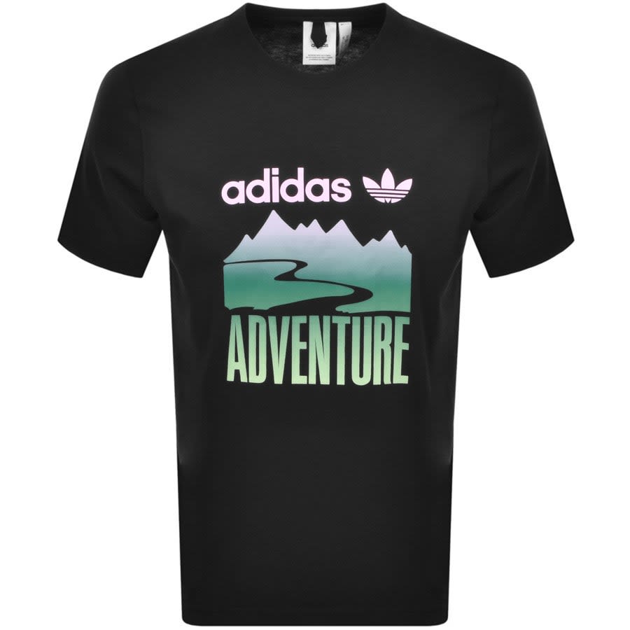 Alternative Image for Productadidas Originals Adventure Logo T Shirt Black1