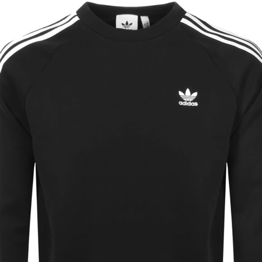 Alternative Image for Productadidas Originals Three Stripe Sweatshirt Black2