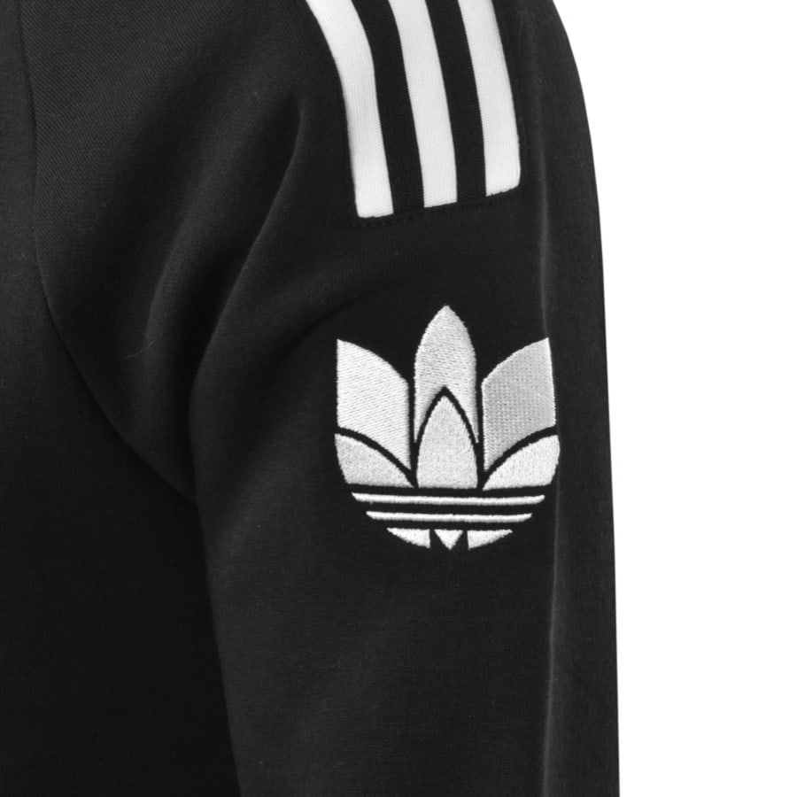 Alternative Image for Productadidas Originals Three Stripe Sweatshirt Black3