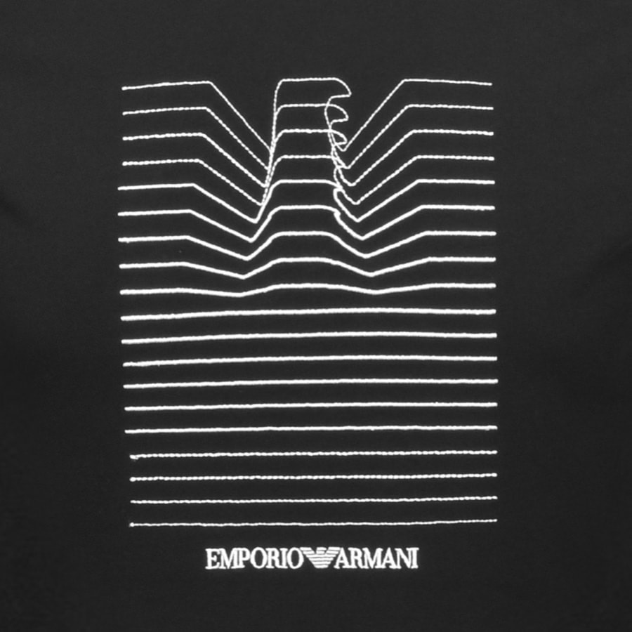 Alternative Image for ProductEmporio Armani Crew Neck Logo T Shirt Black3